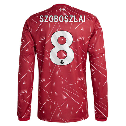 Liverpool Home Szoboszlai 8 Long Sleeve Jersey 26-27