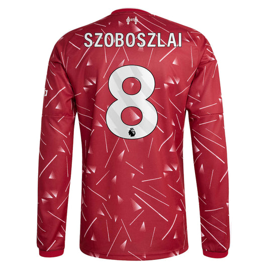 Liverpool Home Szoboszlai 8 Long Sleeve Jersey 26-27