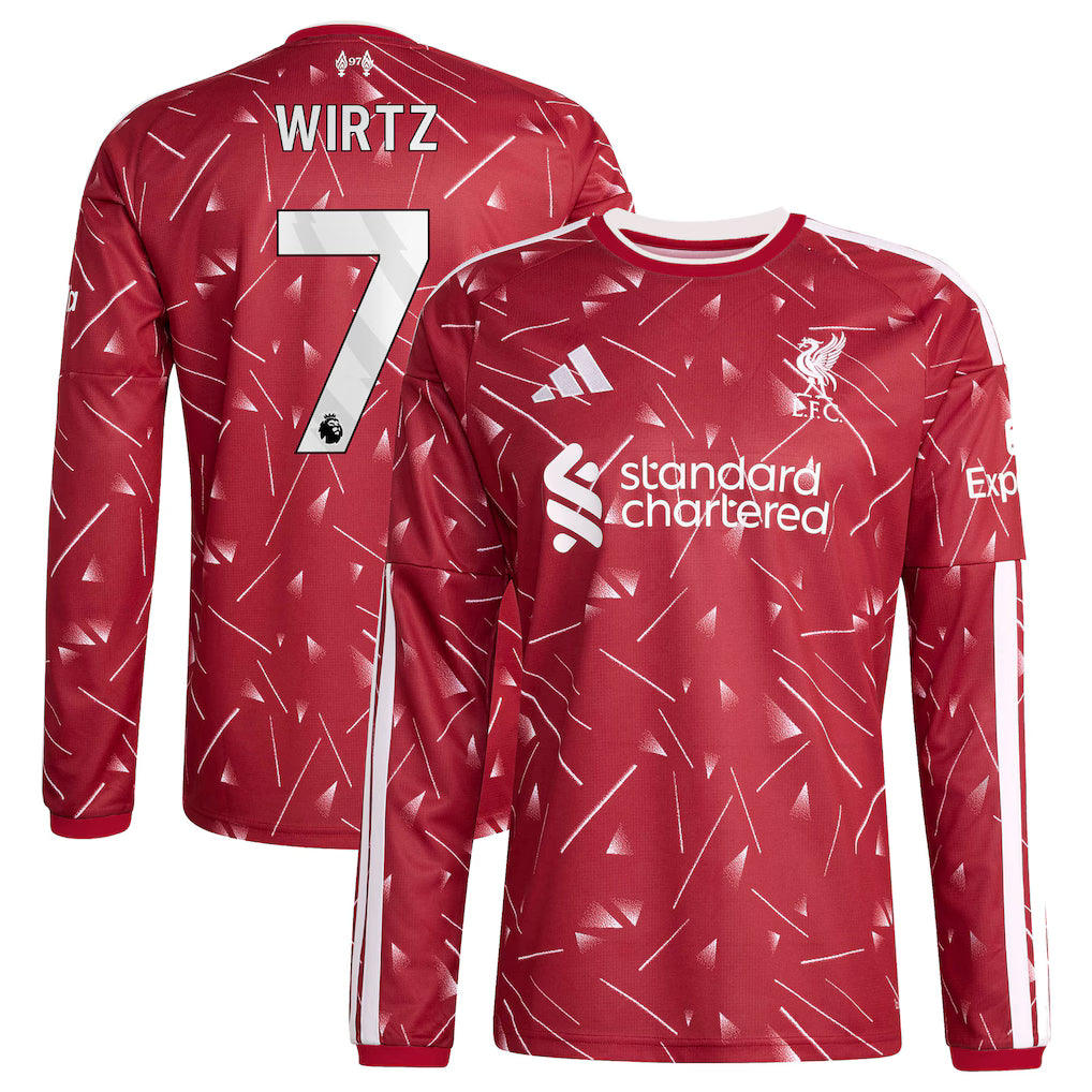 Liverpool Home WIRTZ 7 Long Sleeve Jersey 26-27