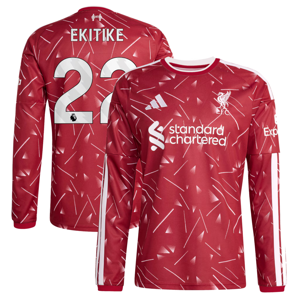 Liverpool Home EKITIKE 22 Long Sleeve Jersey 26-27