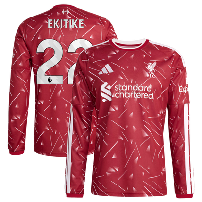 Liverpool Home EKITIKE 22 Long Sleeve Jersey 26-27