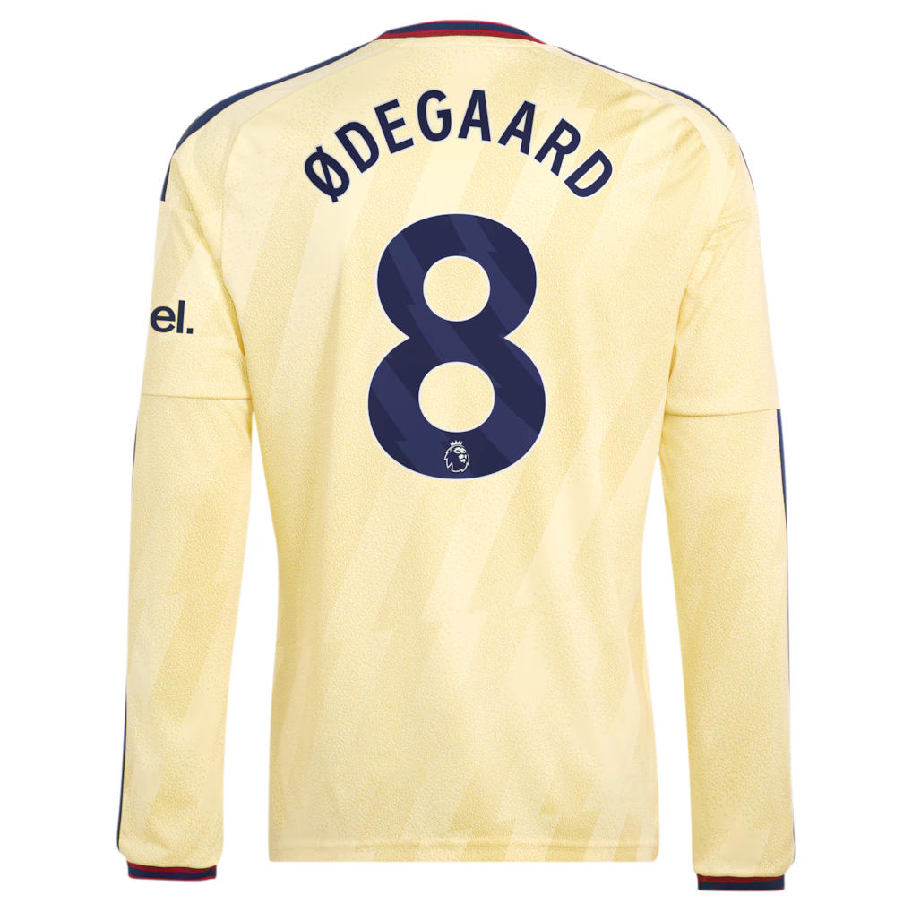 Arsenal Away ØDEGAARD 8 Long Sleeve Jersey 26-27