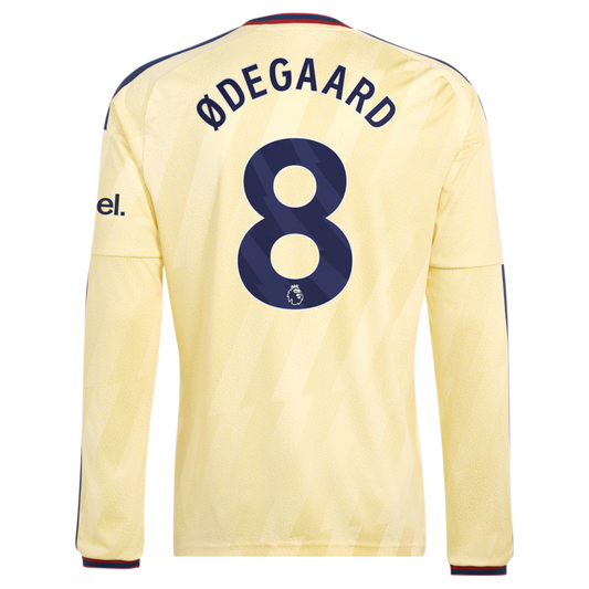 Arsenal Away ØDEGAARD 8 Long Sleeve Jersey 26-27