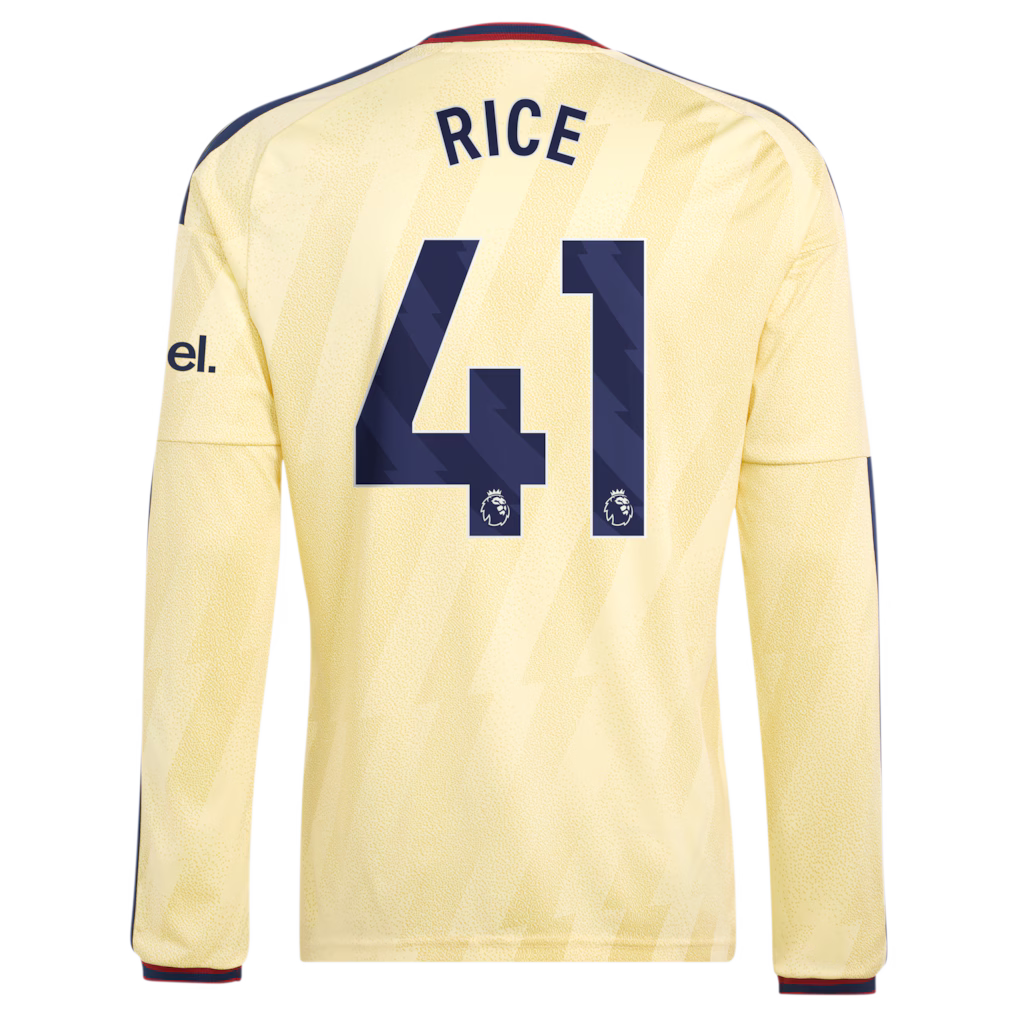 Arsenal Away RICE 41 Long Sleeve Jersey 26-27