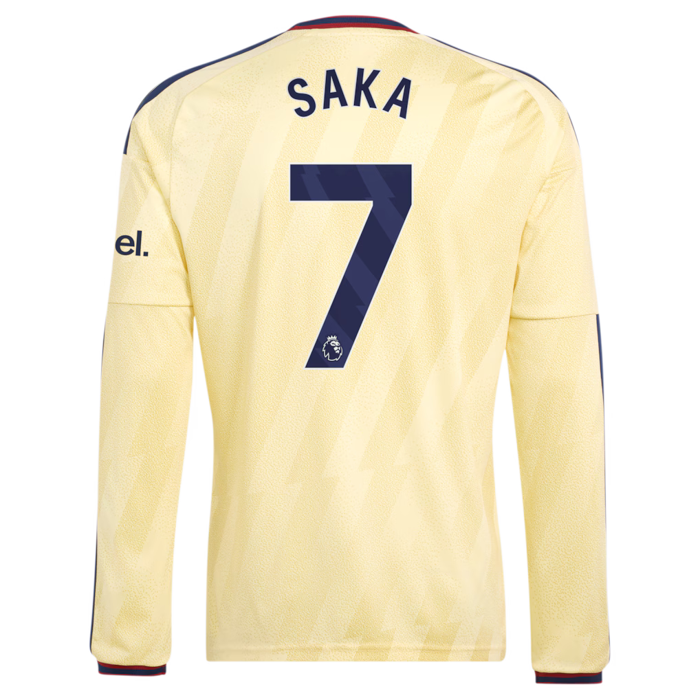 Arsenal Away SAKA 7 Long Sleeve Jersey 26-27