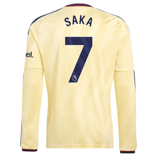 Arsenal Away SAKA 7 Long Sleeve Jersey 26-27