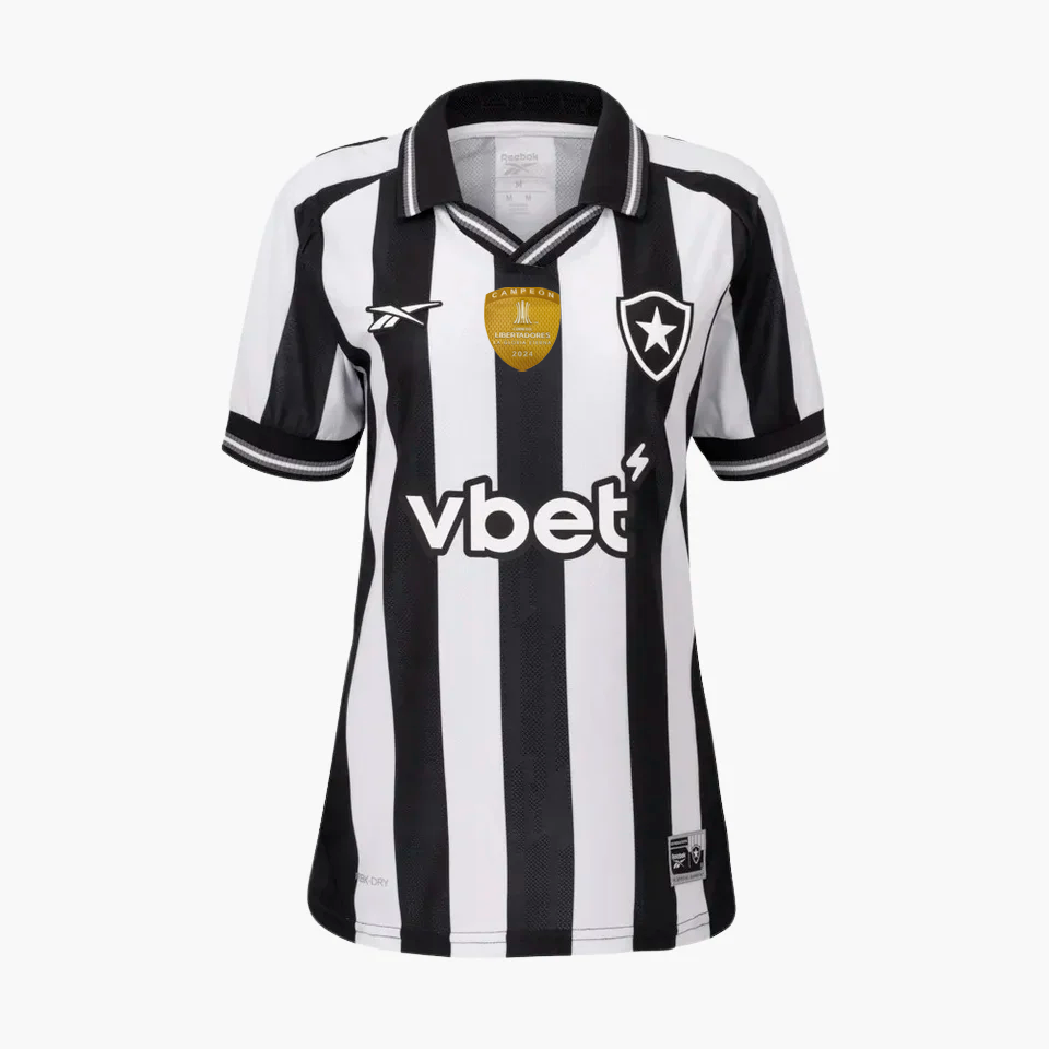 Botafogo 2025/26 I Home Jersey Soccer Women - Patch Campeão Libertadores