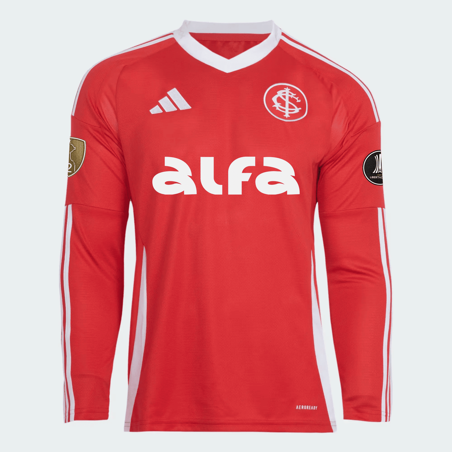 Internacional 2025/26 I Home Long Sleeve Jersey Soccer With Sponsor - Fan Version