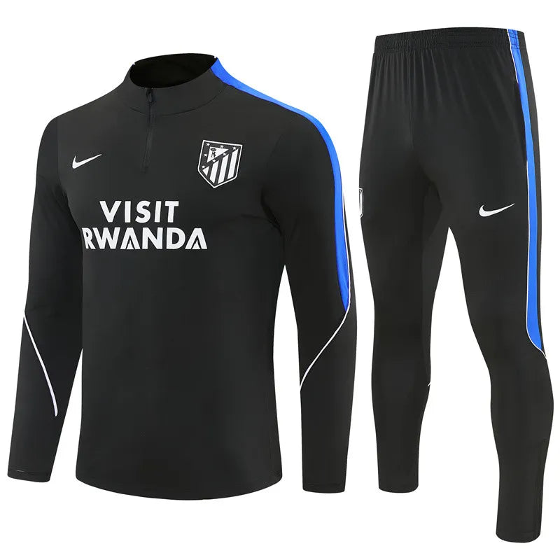 Atletico Madrid Tracksuit Kit Black 2026/27