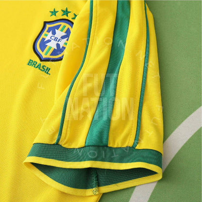 Brazil Home 1998 Jersey Soccer - Retro Version