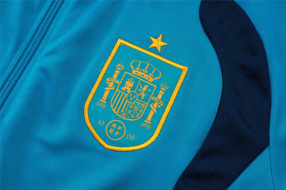 Spain Tracksuit Training Full Ziper Blue 26/27
