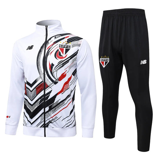 Sao Paulo FC Jacket + Pants Training Suit White 2025/26 - Tracksuit