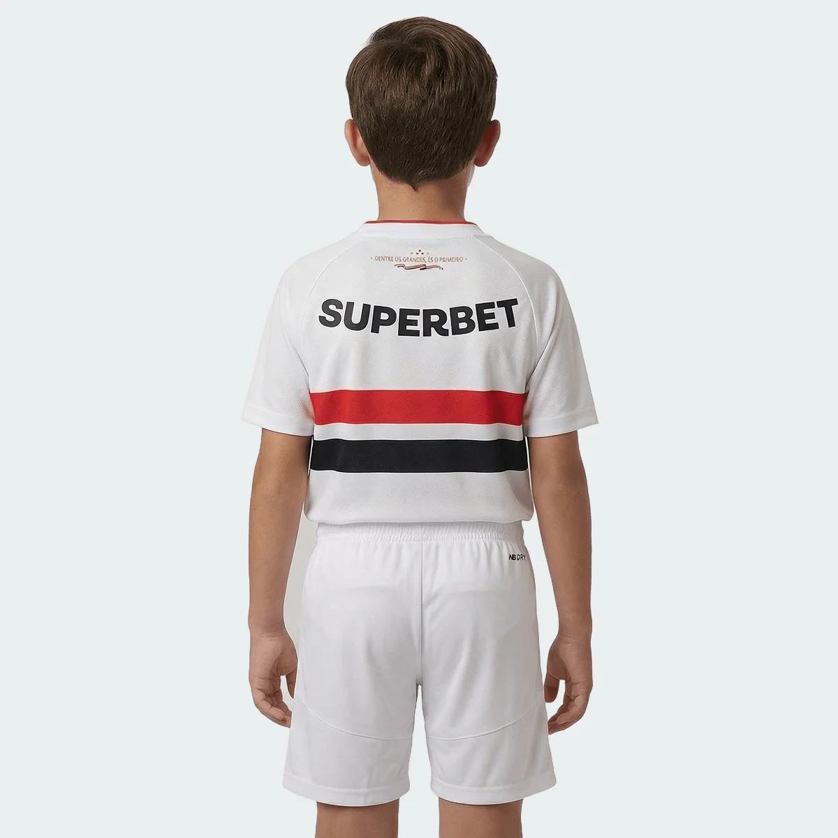 São Paulo 2026 Home Jersey Soccer - Kids Kit