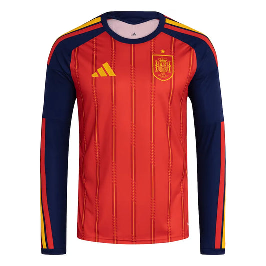 Spain 2026 Home Jersey Soccer Long Sleeve Fan Version - WORLD CUP 2026