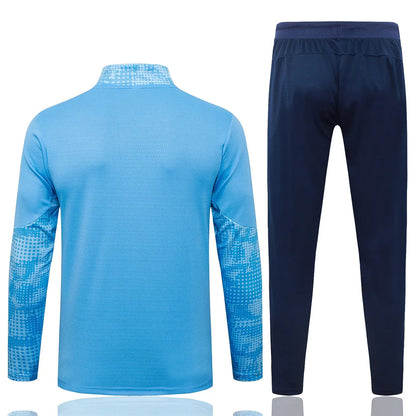 Manchester City Tracksuit Kit Light Blue Pattern 25/26