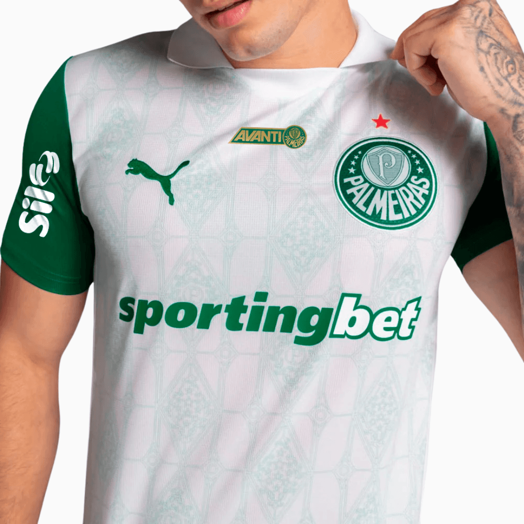 Palmeiras 2025/26 II Away Jersey Full Sponsors - Fan Version