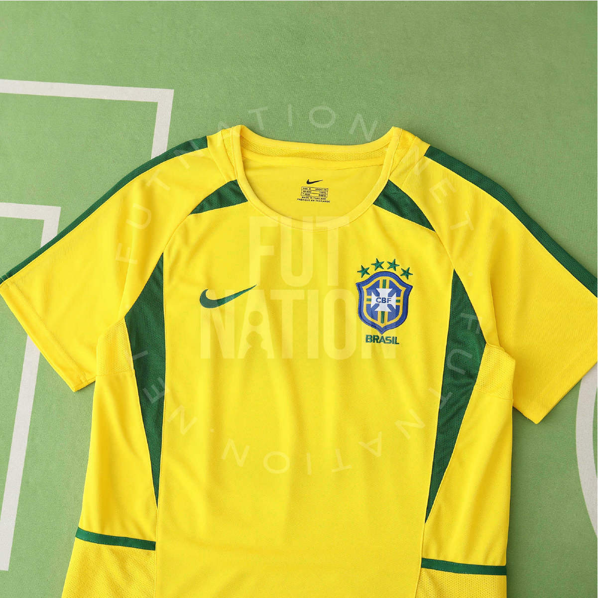 Brazil Home 2002 Jersey Soccer - Retro Version