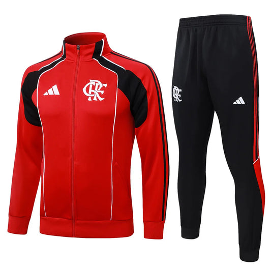 Flamengo Jacket + Pants Training Suit Red 2025/26 - Tracksuit