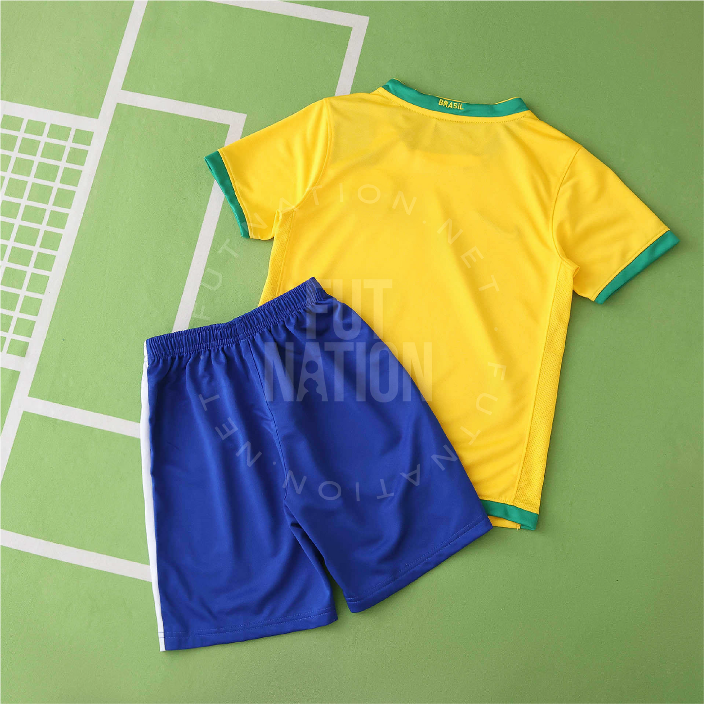 Brazil Retro Home 2006 Soccer - Kit Kids