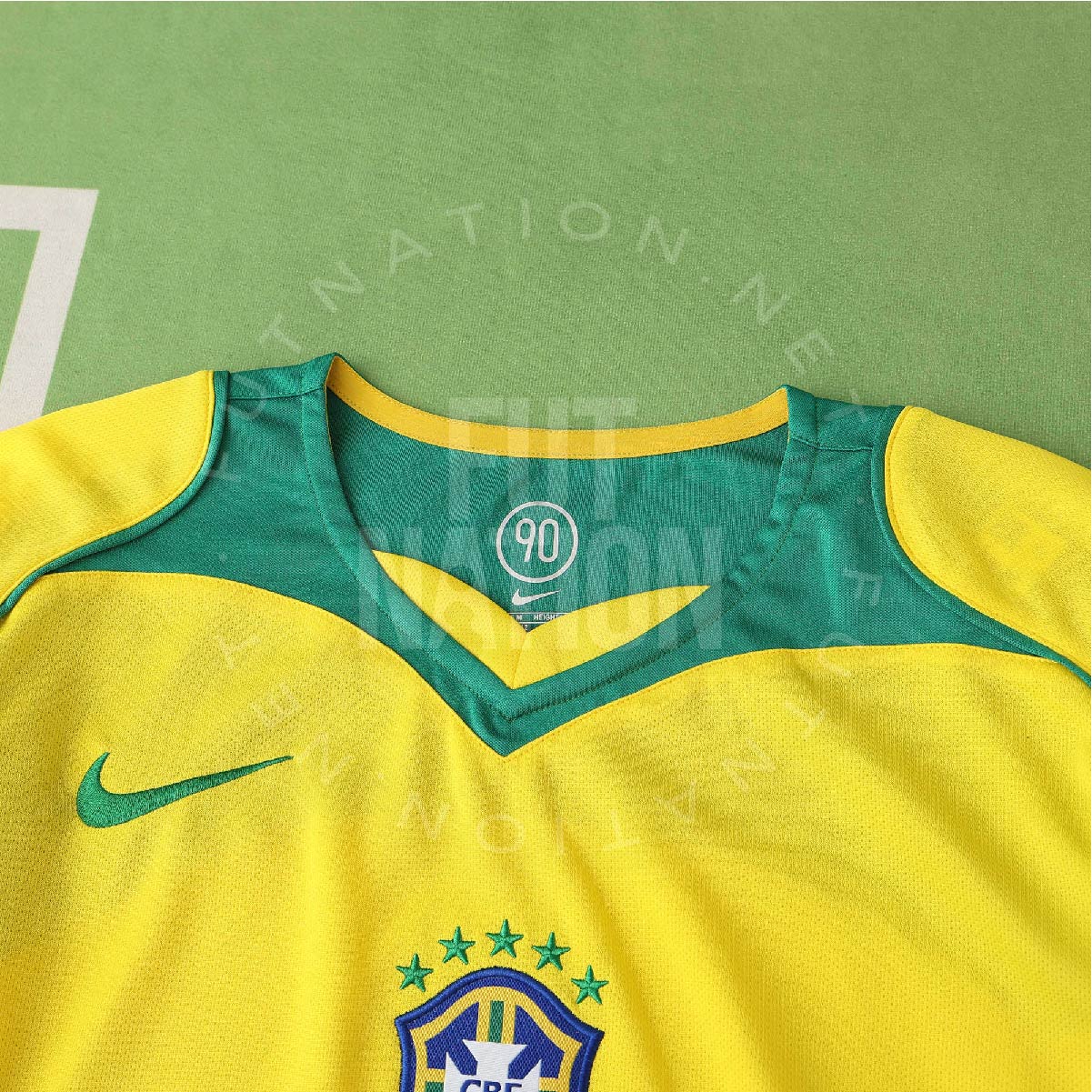 Brazil Home 2004 Jersey Soccer - Retro Version
