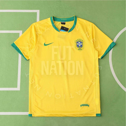 Brazil Home 2006 Jersey Soccer - Retro Version