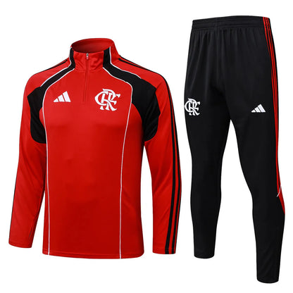 Flamengo Training Suit Red - Black 2025/26 - Tracksuit