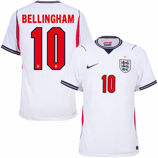 England 2026 Home Jersey Soccer Player Bellingham #10 - World Cup 2026