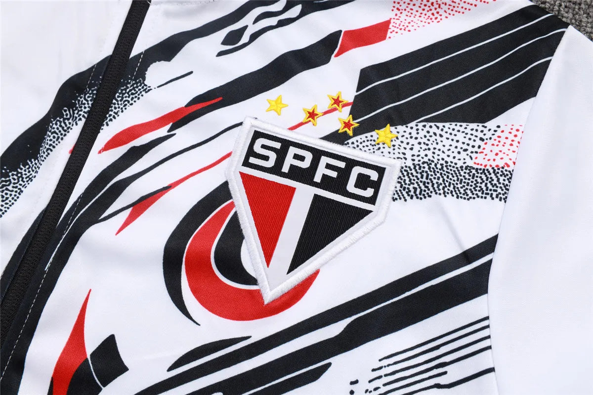 Sao Paulo FC Jacket + Pants Training Suit White 2025/26 - Tracksuit