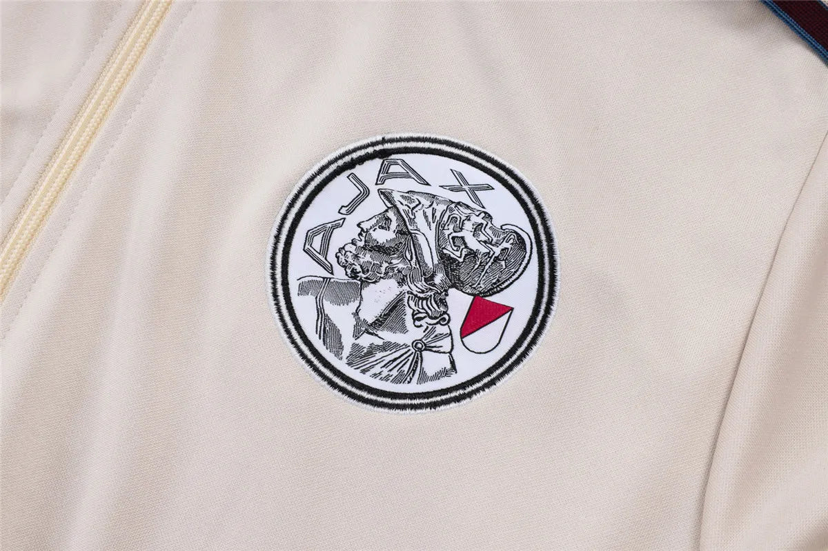 Ajax Tracksuit Kit Cream 2025/26 Full Ziper