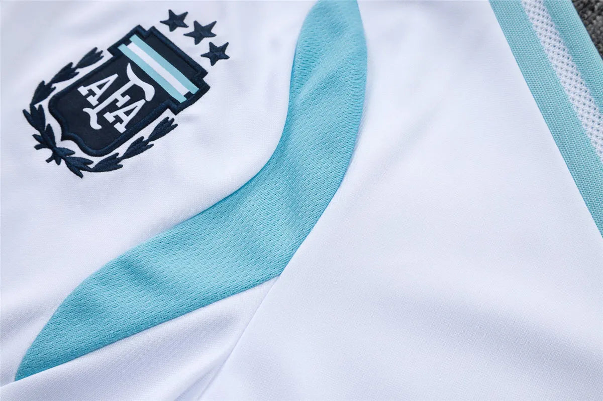 Argentina Tracksuit Training Full Ziper White 26/27