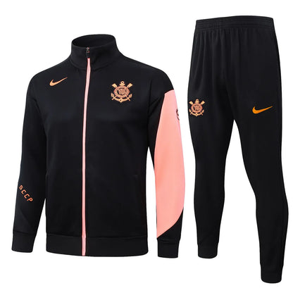 Corinthians Jacket + Pants Training Suit Black 2025/26 - Tracksuit