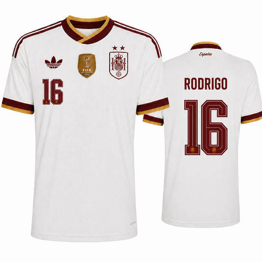 Spain 2026 Away Jersey Soccer Player RODRIGO #16 - World Cup 2026