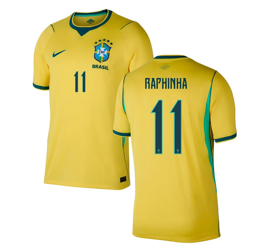 Brazil 2026 I Home Jersey Soccer #11 RAPHINHA - Fan Version World Cup 2026