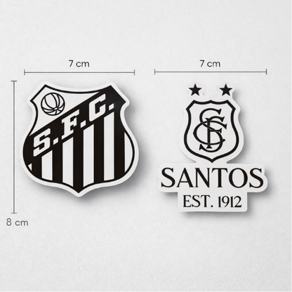 Santos FC Sticker – Pack 2 Stickers Vinyl Decal for Car Window
