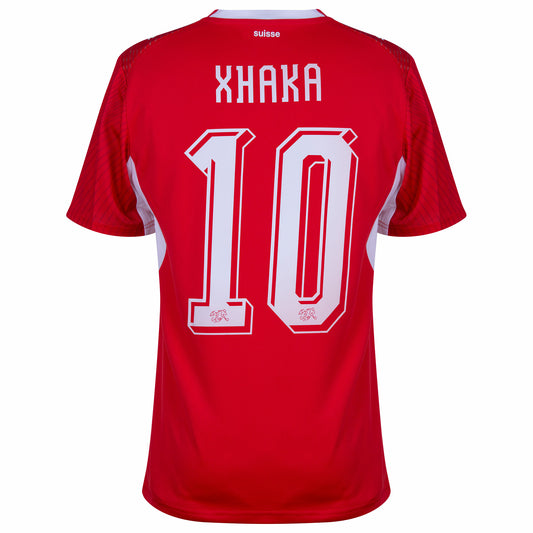 Switzerland 2026 Home Jersey Soccer Fan Version Xhaka #10 - WORLD CUP 2026