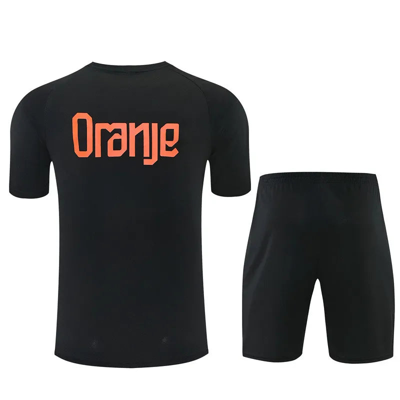 Netherlands Short Training Suit Black 2026