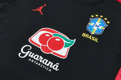 Brazil Short Training Suit Jordan Black - Red 2026 - FIFA World Cup