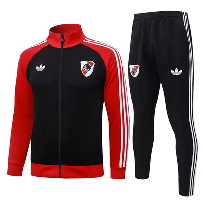 River Plate Tracksuit Kit Black Full Ziper 26/27