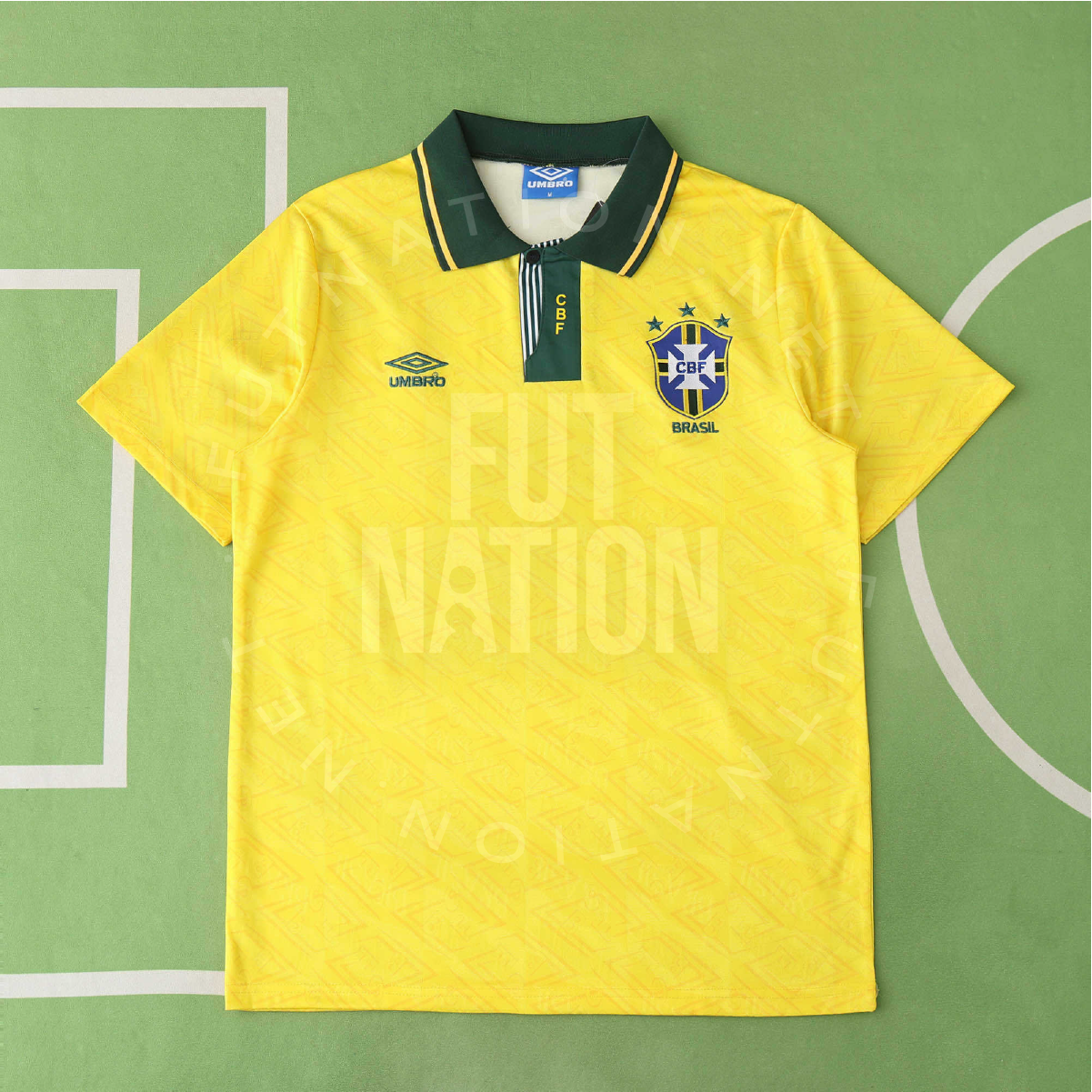 Brazil Home 1993 Jersey Soccer - Retro Version