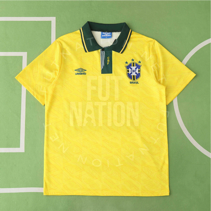 Brazil Home 1993 Jersey Soccer - Retro Version