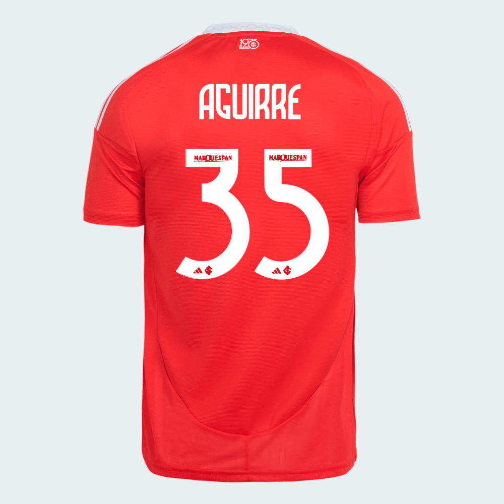 Internacional 2025/26 I Home Jersey Soccer Aguirre #35 - Fan Version