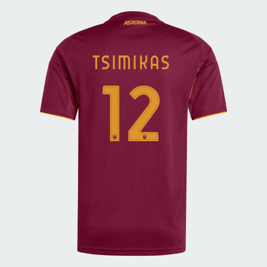 AS Roma Home TSIMIKAS #12 Jersey 25-26