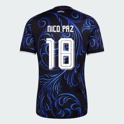 Argentina 2026 II Away Jersey Soccer NICO PAZ #18 - World Cup 2026