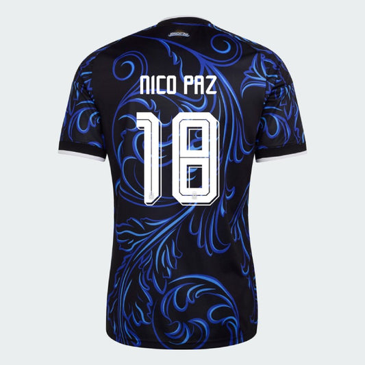 Argentina 2026 II Away Jersey Soccer NICO PAZ #18 - World Cup 2026