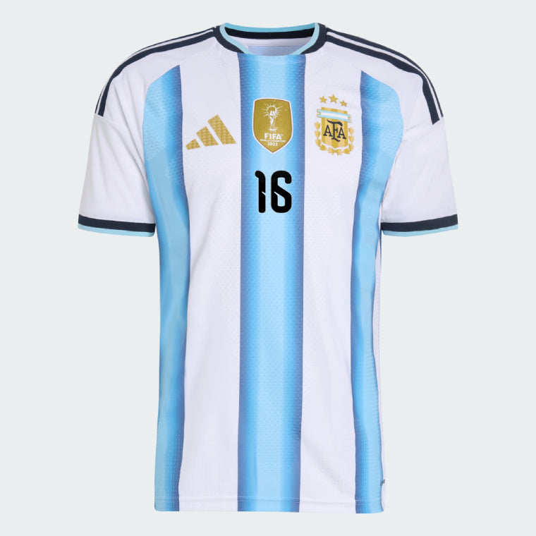 Argentina 2026 I Home Jersey Soccer Player ALMADA #16 - World Cup 2026