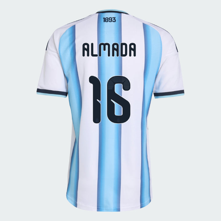Argentina 2026 I Home Jersey Soccer Player ALMADA #16 - World Cup 2026