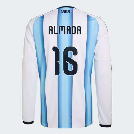 Argentina 2026 Home ALMADA #16 Long Sleeve - WORLD CUP 2026