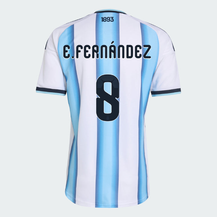 Argentina 2026 I Home Jersey Soccer Player E. FERNÁNDEZ #8 - World Cup 2026
