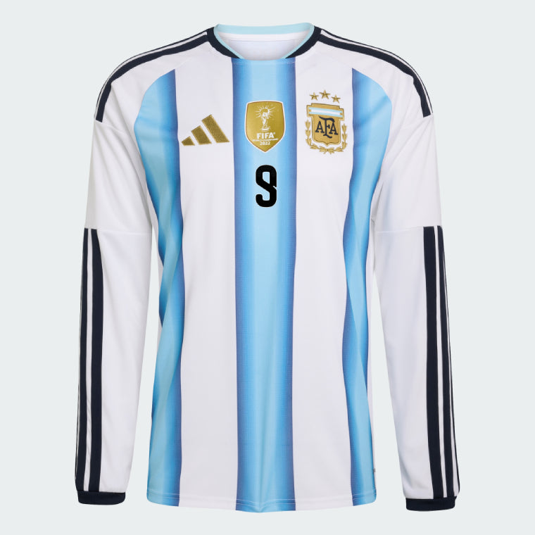 Argentina 2026 Home J. ALVAREZ #9 Long Sleeve - WORLD CUP 2026