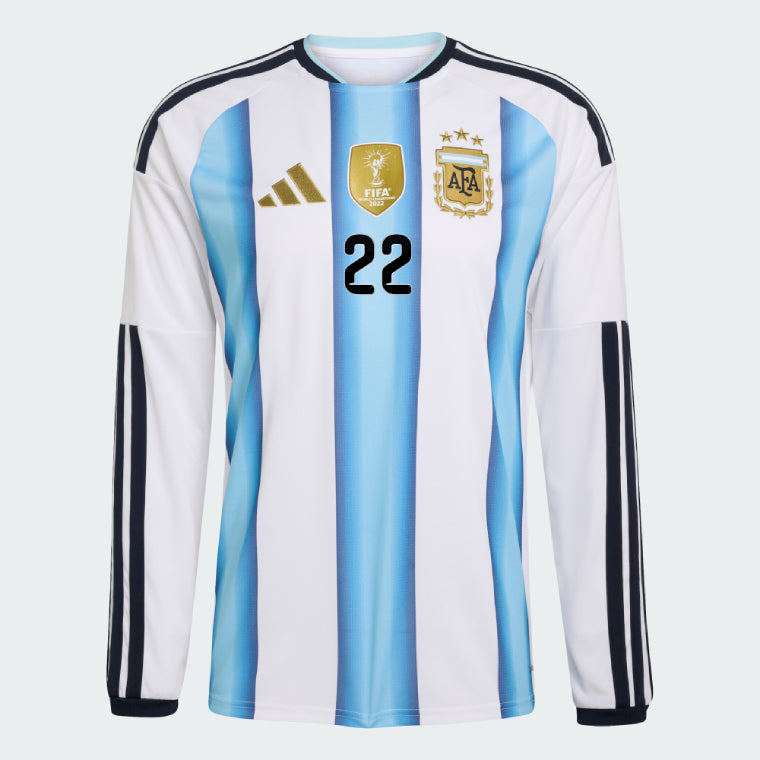 Argentina 2026 Home L. MARTINEZ #22 Long Sleeve - WORLD CUP 2026